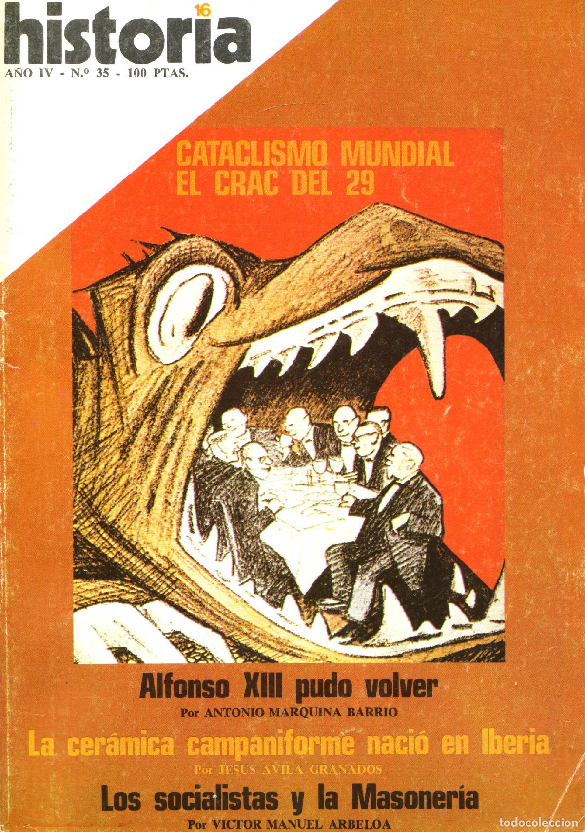 Collection Magazines and Newspapers: Historia 16 (Cataclismo mundial, el crac del 29, 35) - Varios autores