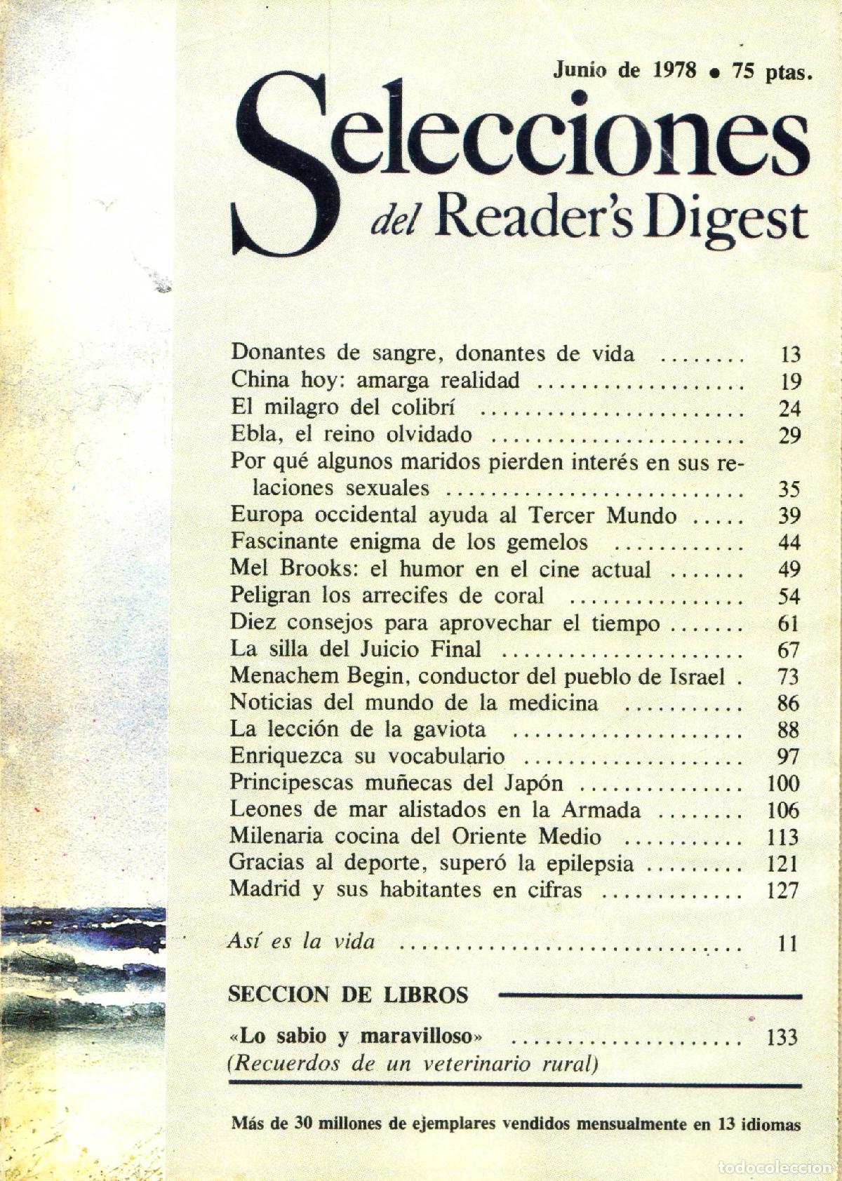 Collezionismo di Riviste e Giornali: Selecciones del Reader's Digest (Junio 1978, 451) - Varios autores