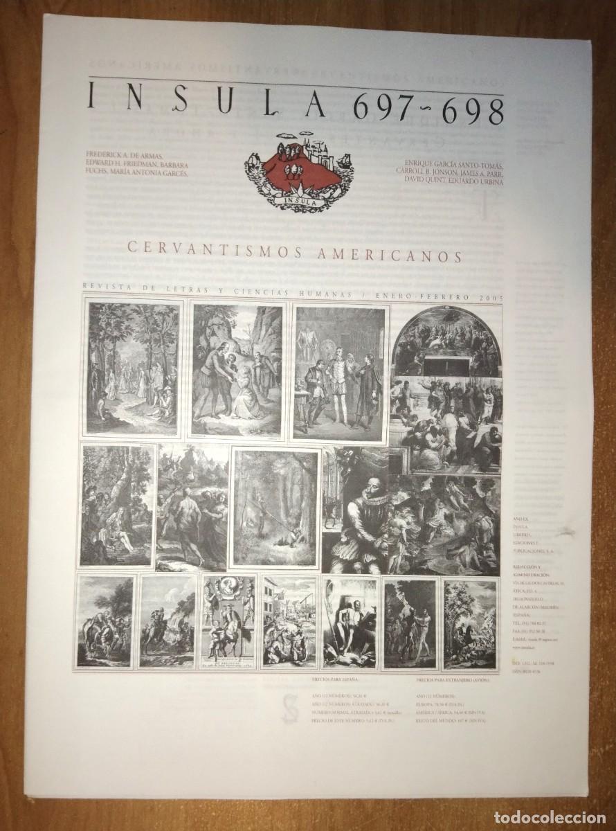 Collectionnisme de Revues et Journaux: &Iacute;NSULA 697-698, 2005 - MONOGR&Aacute;FICO: CERVANTISMOS AMERICANOS