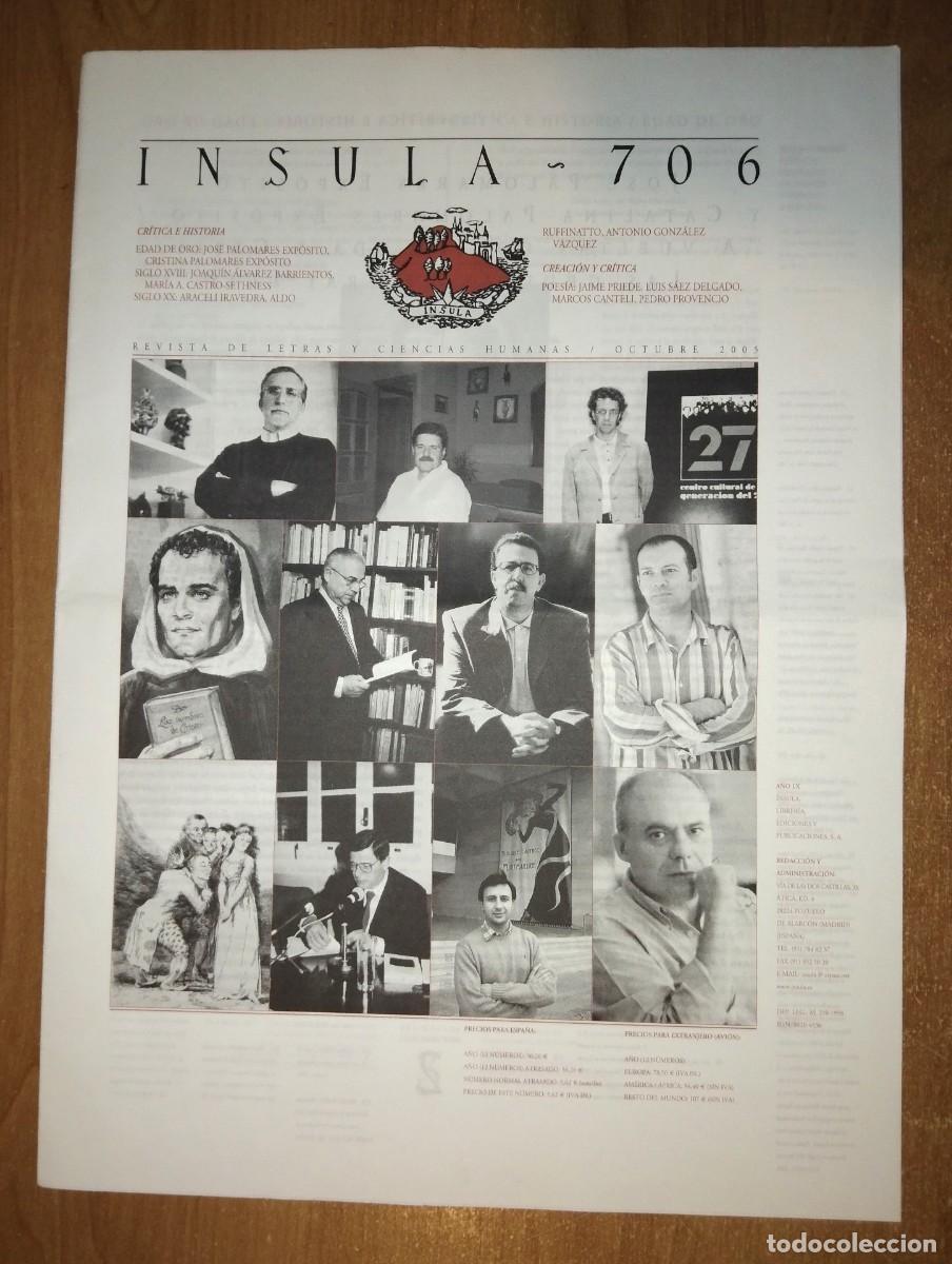 Collection Magazines and Newspapers: &Iacute;NSULA 706, 2005 - EL EQUIPO CLARABOYA / FRAY LUIS DE LE&Oacute;N
