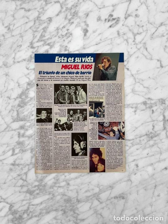 Coleccionismo de Revistas y Peri&oacute;dicos: RECORTE - MIGUEL RIOS - 1987