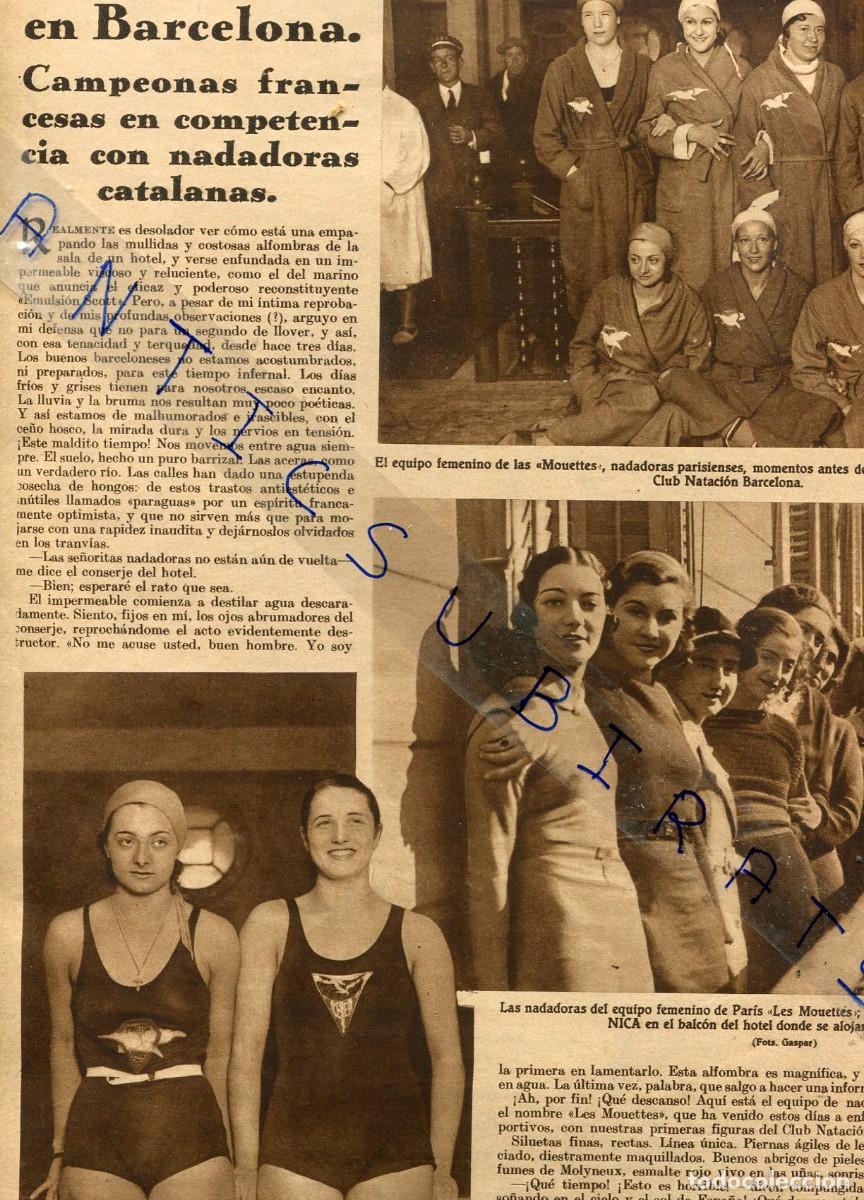 Collezionismo di Riviste e Giornali: REVISTA A&Ntilde;O 1932 DEPORTE FEMENINO EN CATALU&Ntilde;A NATACION FRANCIA GARCIA LORCA Y L AARGENTINITA