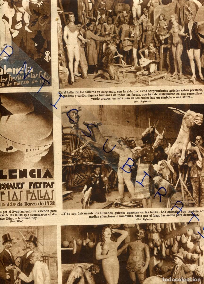 Coleccionismo de Revistas y Peri&oacute;dicos: REVISTA A&Ntilde;O 1932 LAS FALLAS DE VALENCIA CARTEL NINOTS UNION CLUB DE IRUN FUTBOL AHTLETIC DE MADRID
