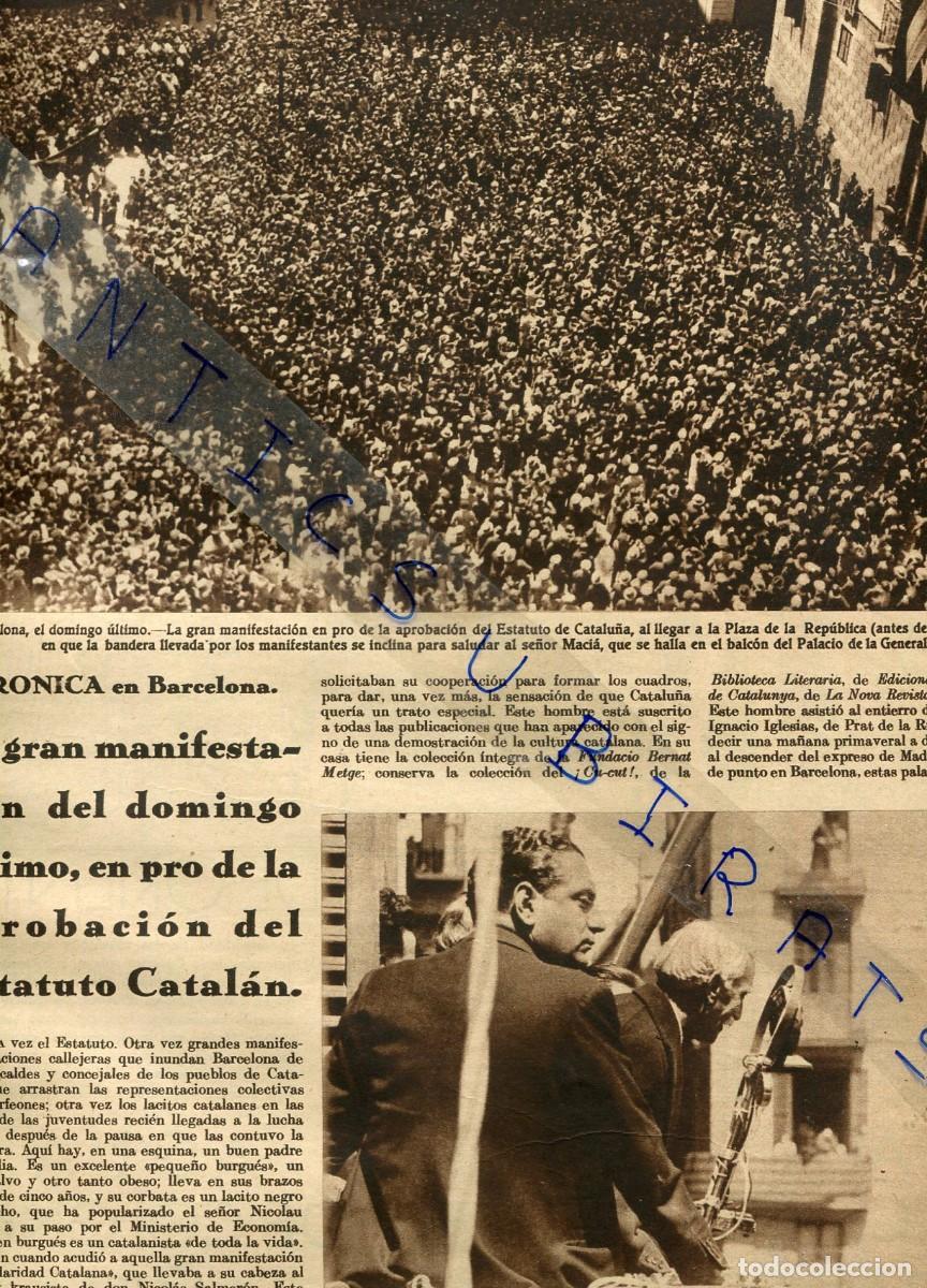Coleccionismo de Revistas y Peri&oacute;dicos: REVISTA A&Ntilde;O 1932 ESTATUT DE CATALUNYA RAMON Y CAJAL ACADEMIA DE BAILE FLAMENCO EN SEVILLA OTERO