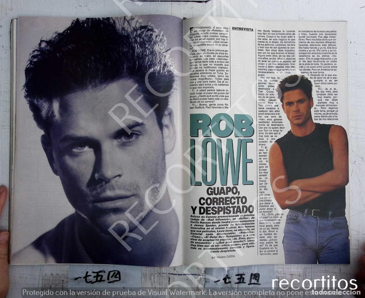 Coleccionismo de revistas y peri&oacute;dicos: ROB LOWE