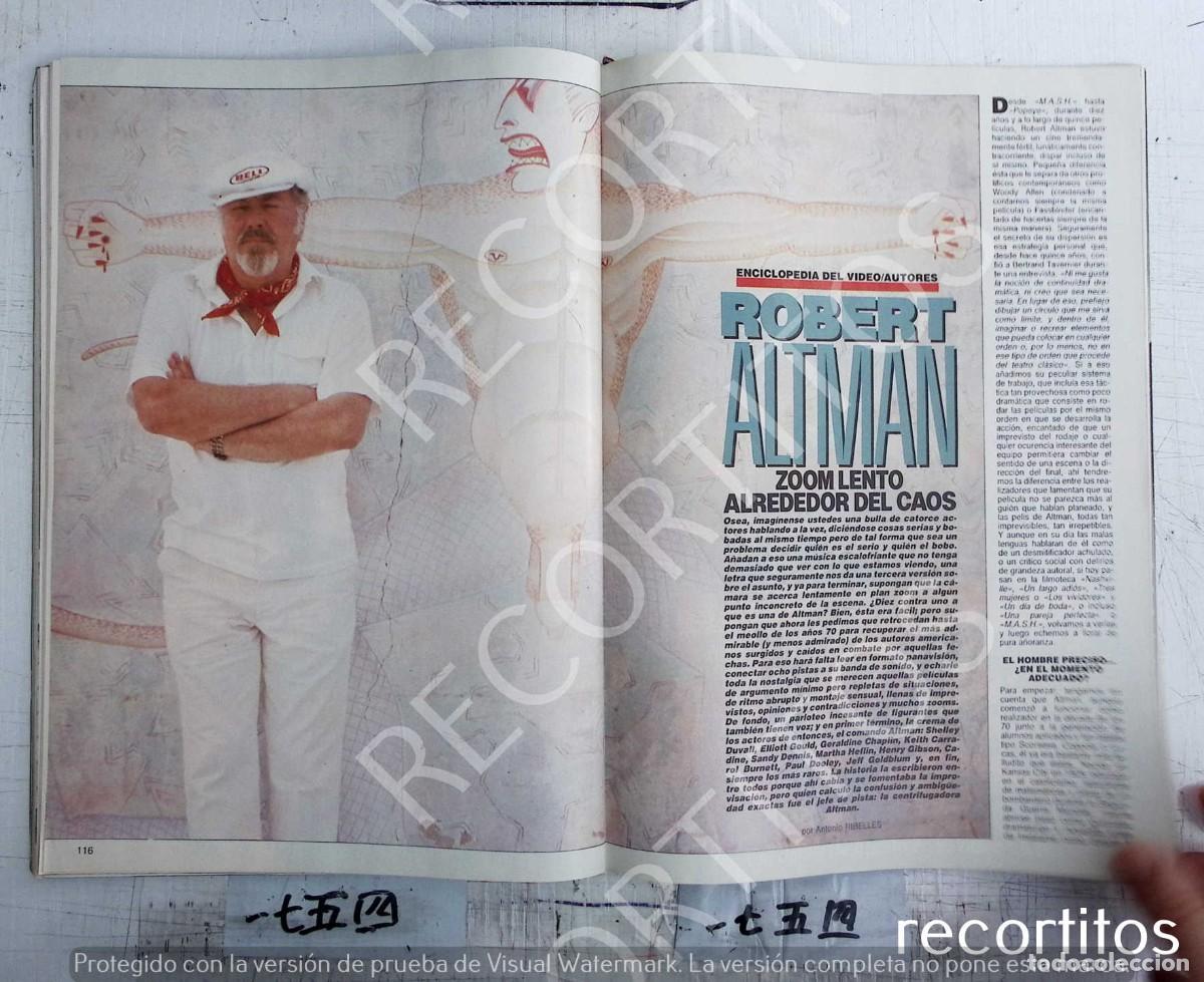 Coleccionismo de revistas y peri&oacute;dicos: ROBERT ALTMAN