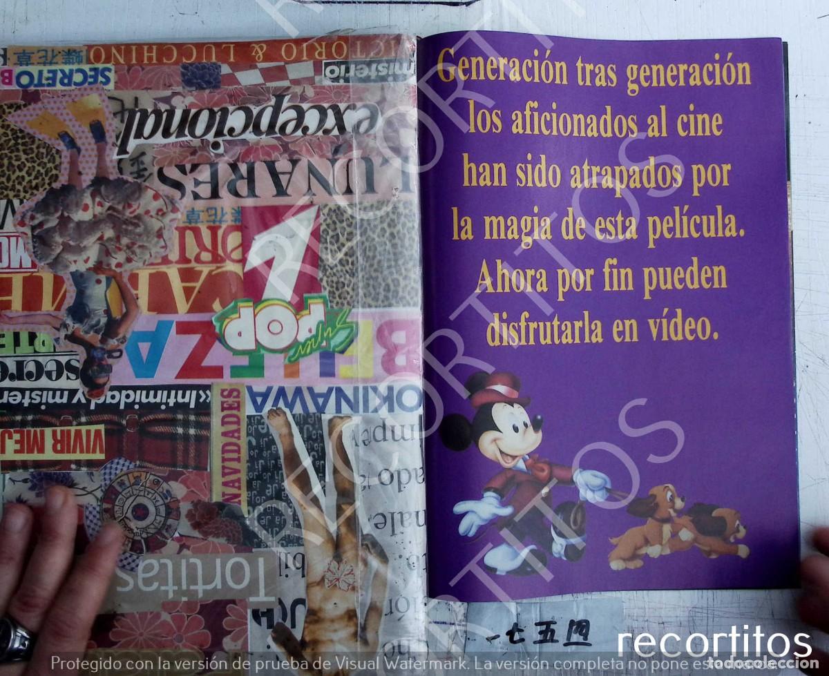Coleccionismo de revistas y peri&oacute;dicos: LA DAMA Y EL VAGABUNDO DISNEY SPANISH AD PUBLICIDAD EN PRENSA RECORTE
