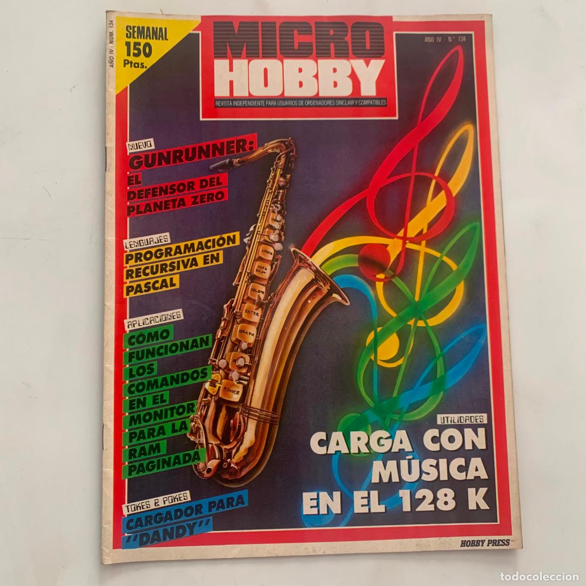 Coleccionismo de Revistas y Peri&oacute;dicos: revista micro hobby microhobby n&ordm; 134