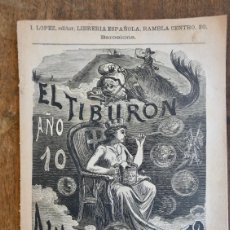 Coleccionismo de Revistas y Periódicos: EL TIBURON ALMANAQUE PARA 1872- AÑO IX LIBRERIA ESPAÑOLA