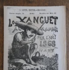 Coleccionismo de Revistas y Periódicos: LO XANGUET- ALMANACH PER L'ANY 1868- ANY 4
