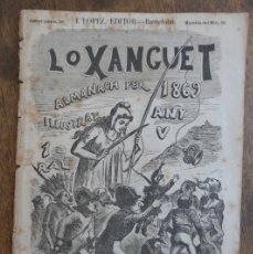 Coleccionismo de Revistas y Periódicos: LO XANGUET- ALMANACH PER L'ANY 1869- ANY V