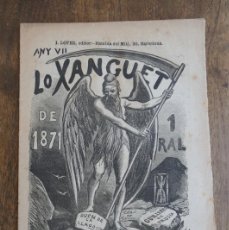 Coleccionismo de Revistas y Periódicos: LO XANGUET- ALMANACH PER L'ANY 1871- ANY VII