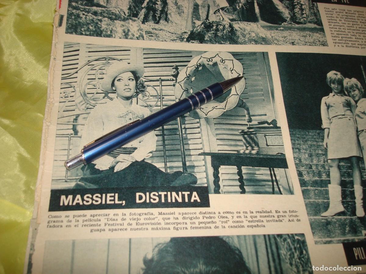 Coleccionismo de Revistas y Peri&oacute;dicos: RECORTE : MASSIEL, DISTINTA. DIGAME, ABRIL 1968