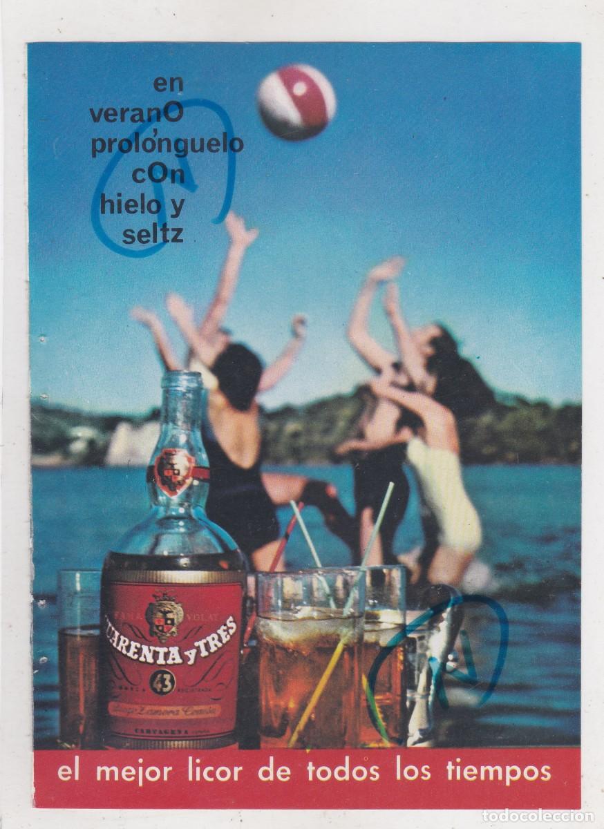Coleccionismo de revistas y peri&oacute;dicos: PUBLICIDAD 1964. ANUNCIO LICOR 43 (CUARENTA Y TRES) + CAFES MONKY (REVERSO)