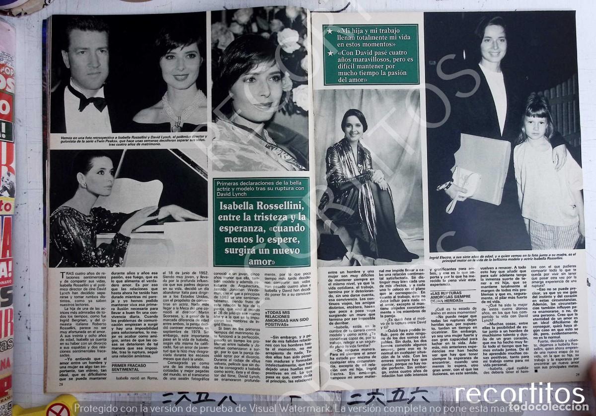 Coleccionismo de revistas y peri&oacute;dicos: ISABELLA ROSSELLINI