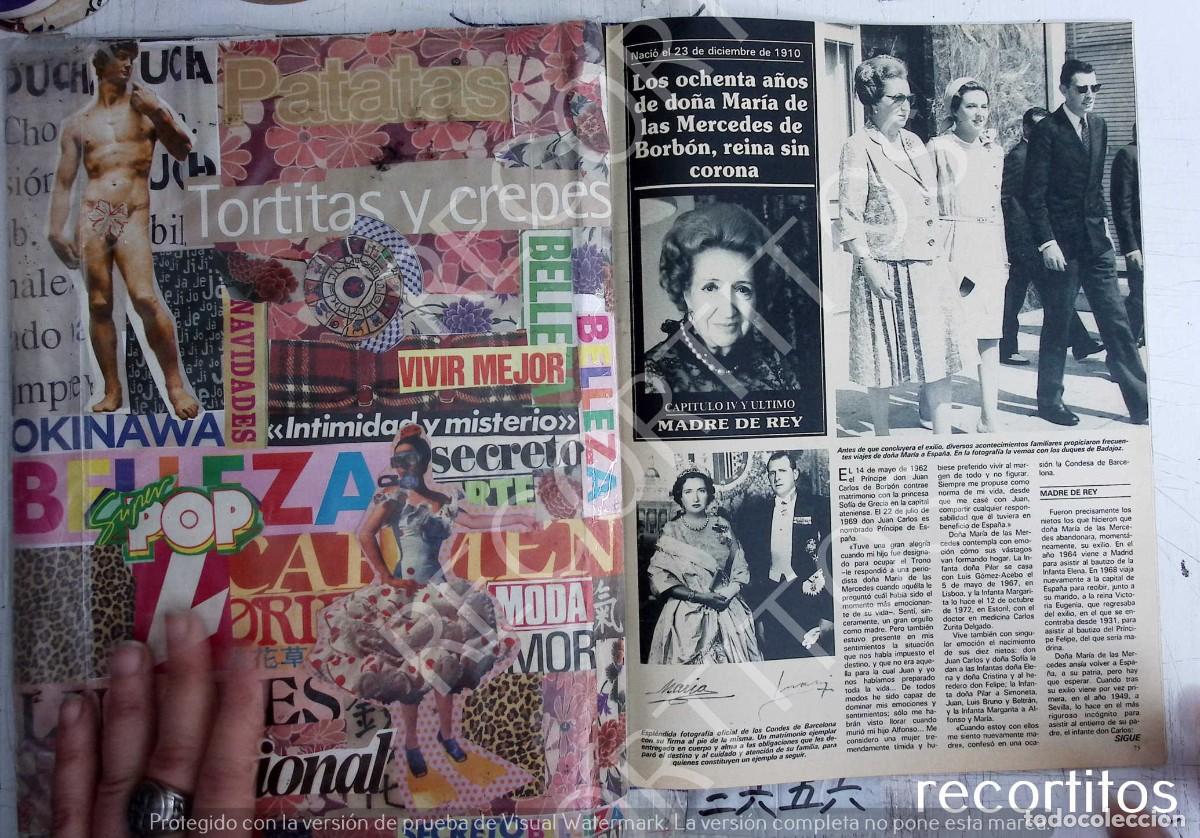 Coleccionismo de revistas y peri&oacute;dicos: LOS OCHENTA A&Ntilde;OS DE DO&Ntilde;A MARIA DE LAS MERCEDES