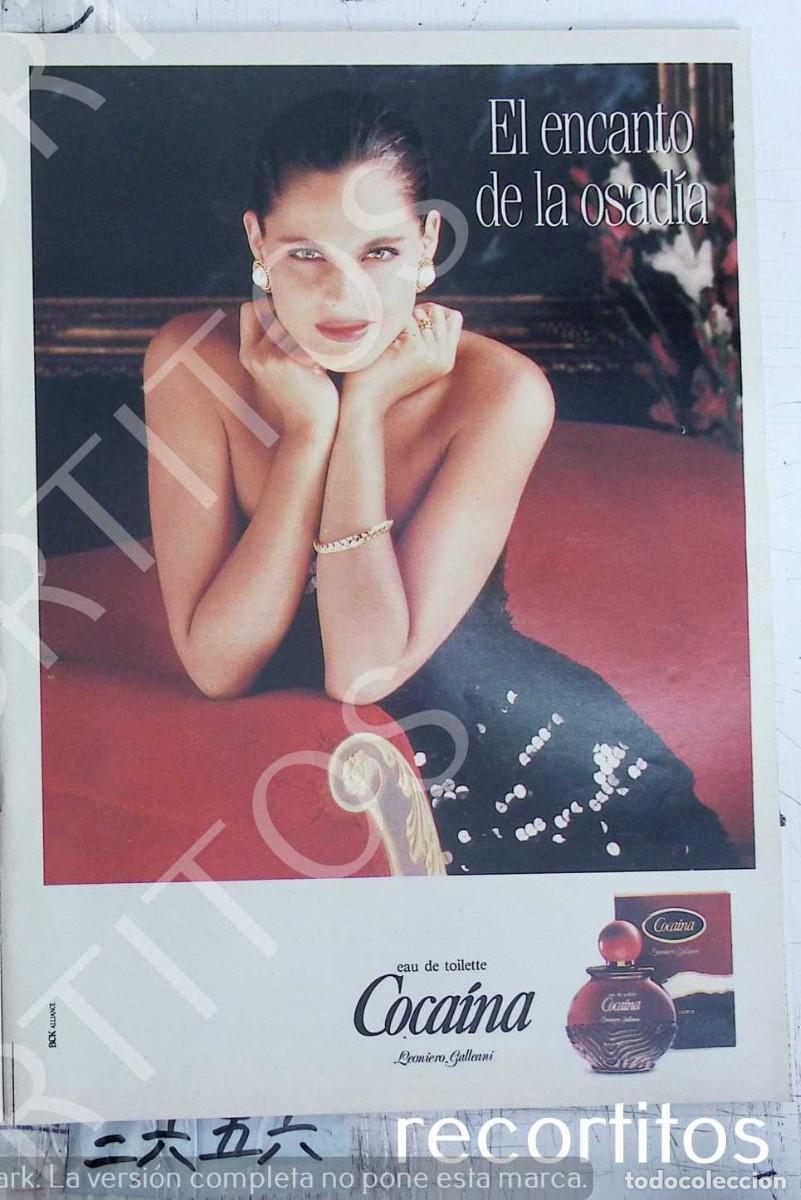 Coleccionismo de revistas y peri&oacute;dicos: COCAINA ANUNCIO FRAGANCIA PUBLICIDAD