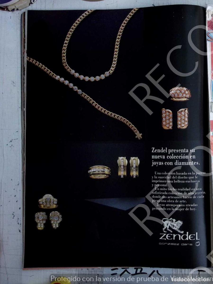 Coleccionismo de revistas y peri&oacute;dicos: ZENDEL JOYAS ANUNCIO PUBLICIDAD