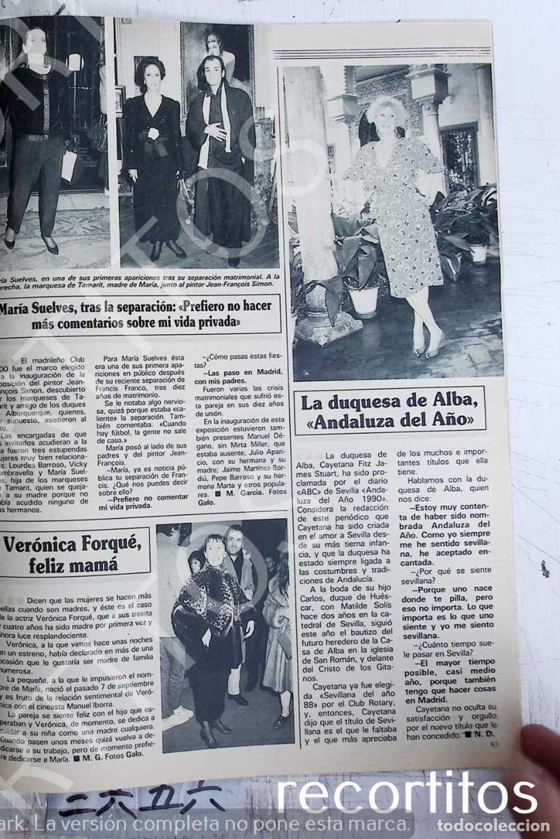 Sammeln von Zeitschriften und Zeitungen: LA DUQUESA DE ALBA VERONICA FORQUE MARIA SUELVES MARQUESA DE TRMAMARIT JEAN FRANCOIS SIMON