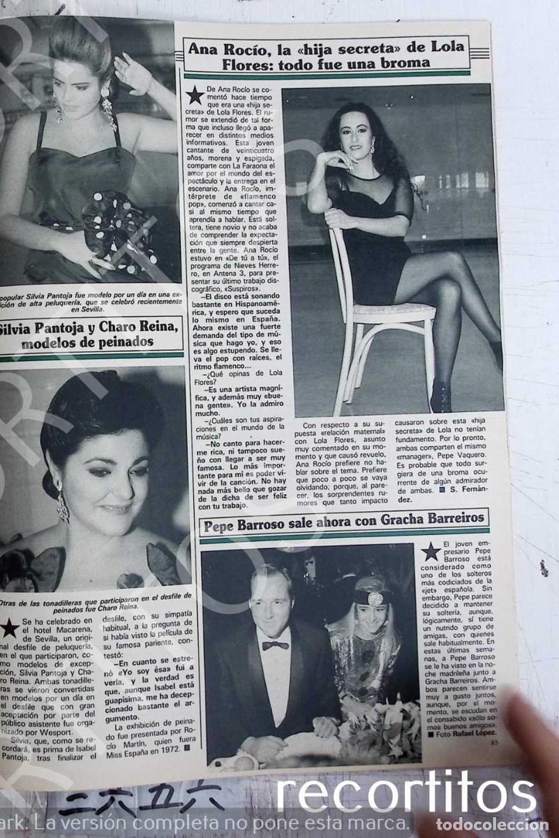 Coleccionismo de revistas y peri&oacute;dicos: SILVIA PANTOJA CHARO REINA ANA ROCIO LOLA FLORES PEPE BARROSO GRACHA BARREIROS