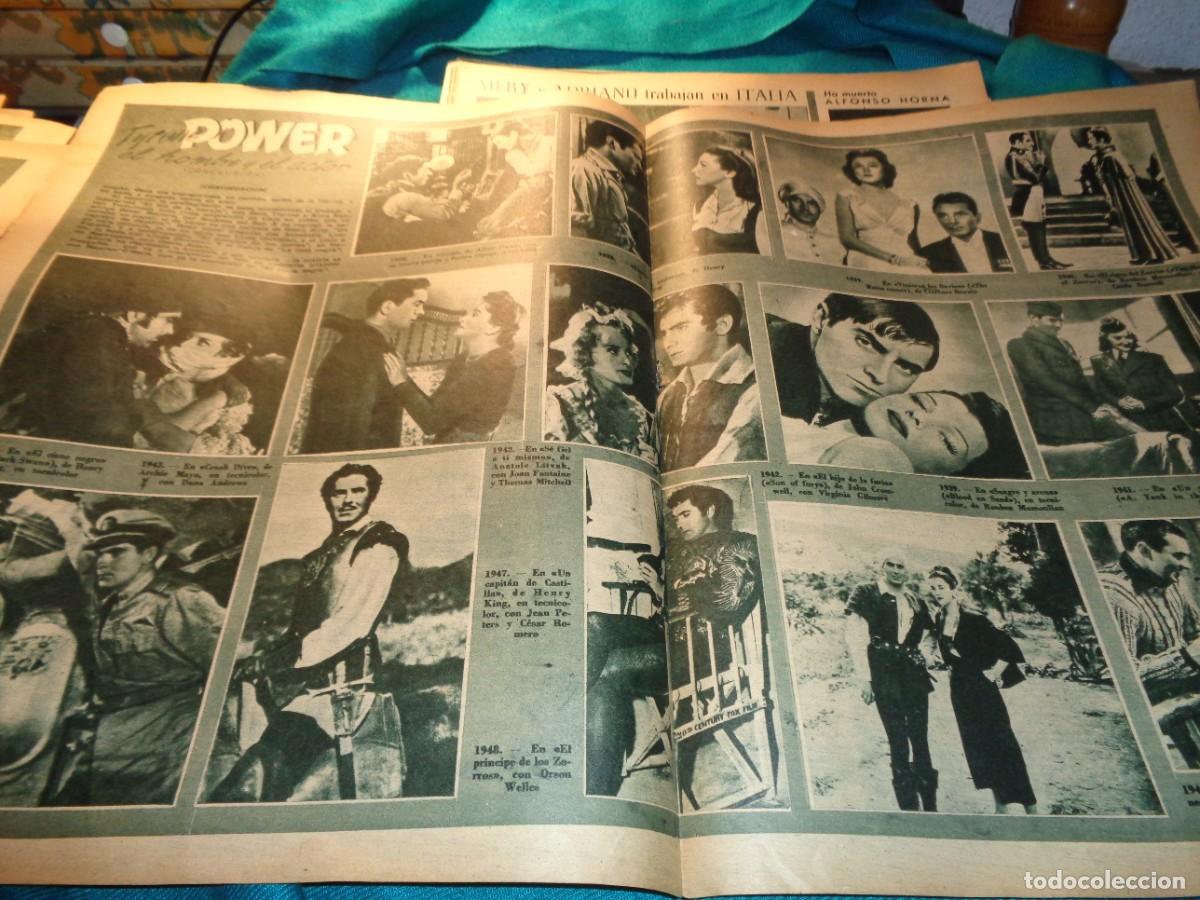 Collezionismo di Riviste e Giornali: RECORTE : TYRONE POWER, EL HOMBRE Y EL ACTOR. PRIMER PLANO, JULIO 1949