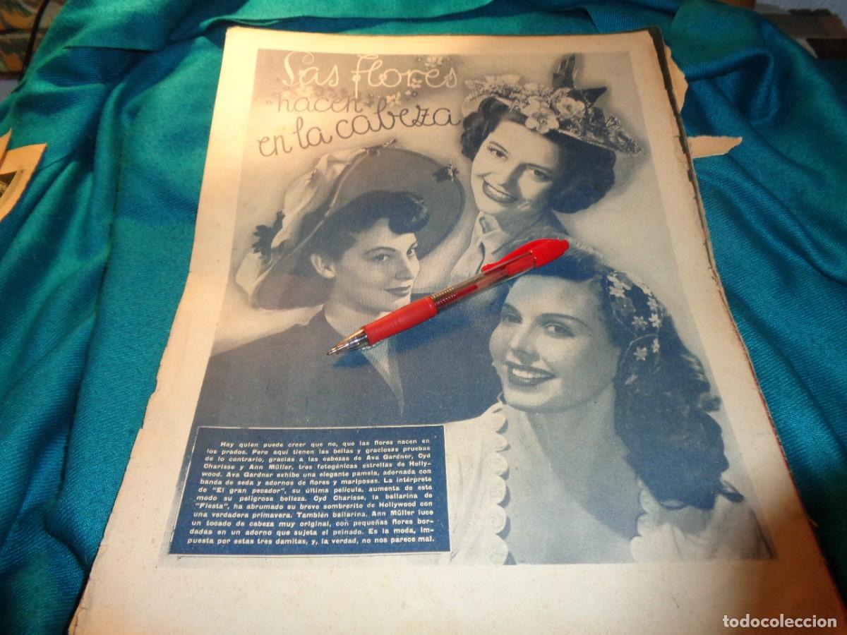 Coleccionismo de Revistas y Peri&oacute;dicos: RECORTE : AVA GARDNER, CYD CHARISS Y ANN MULLER. PRIMER PLANO, JULIO 1949
