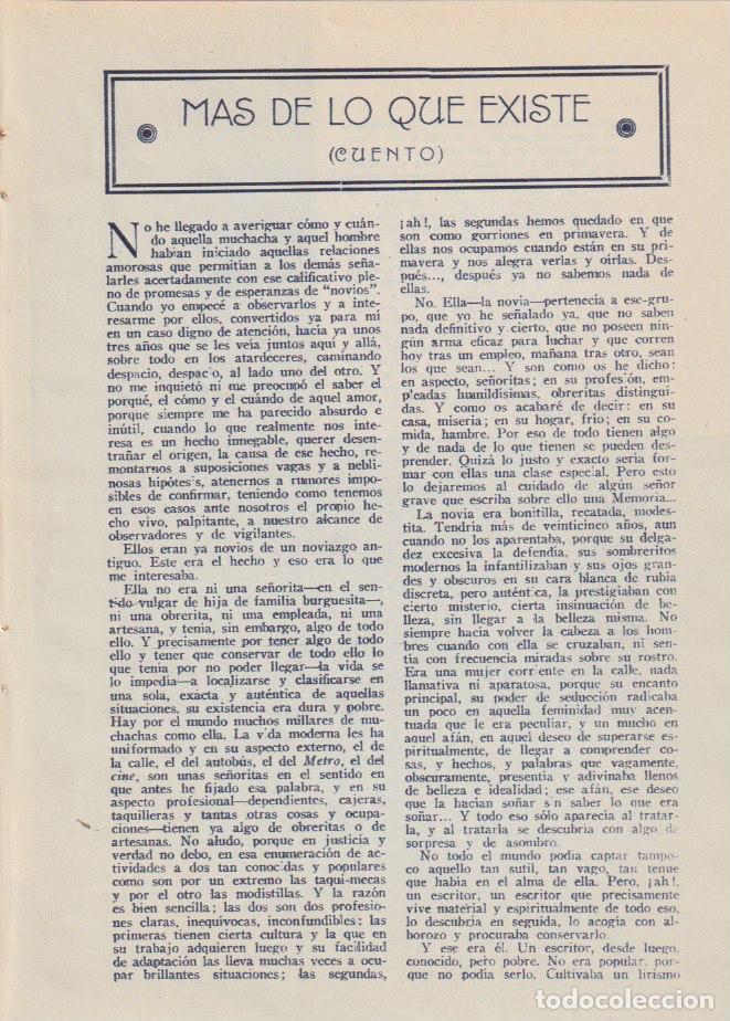 Coleccionismo de revistas y peri&oacute;dicos: M&aacute;s de lo que existe / cuento de Gabriel Greiner; dibujo de Gutfer - 1936