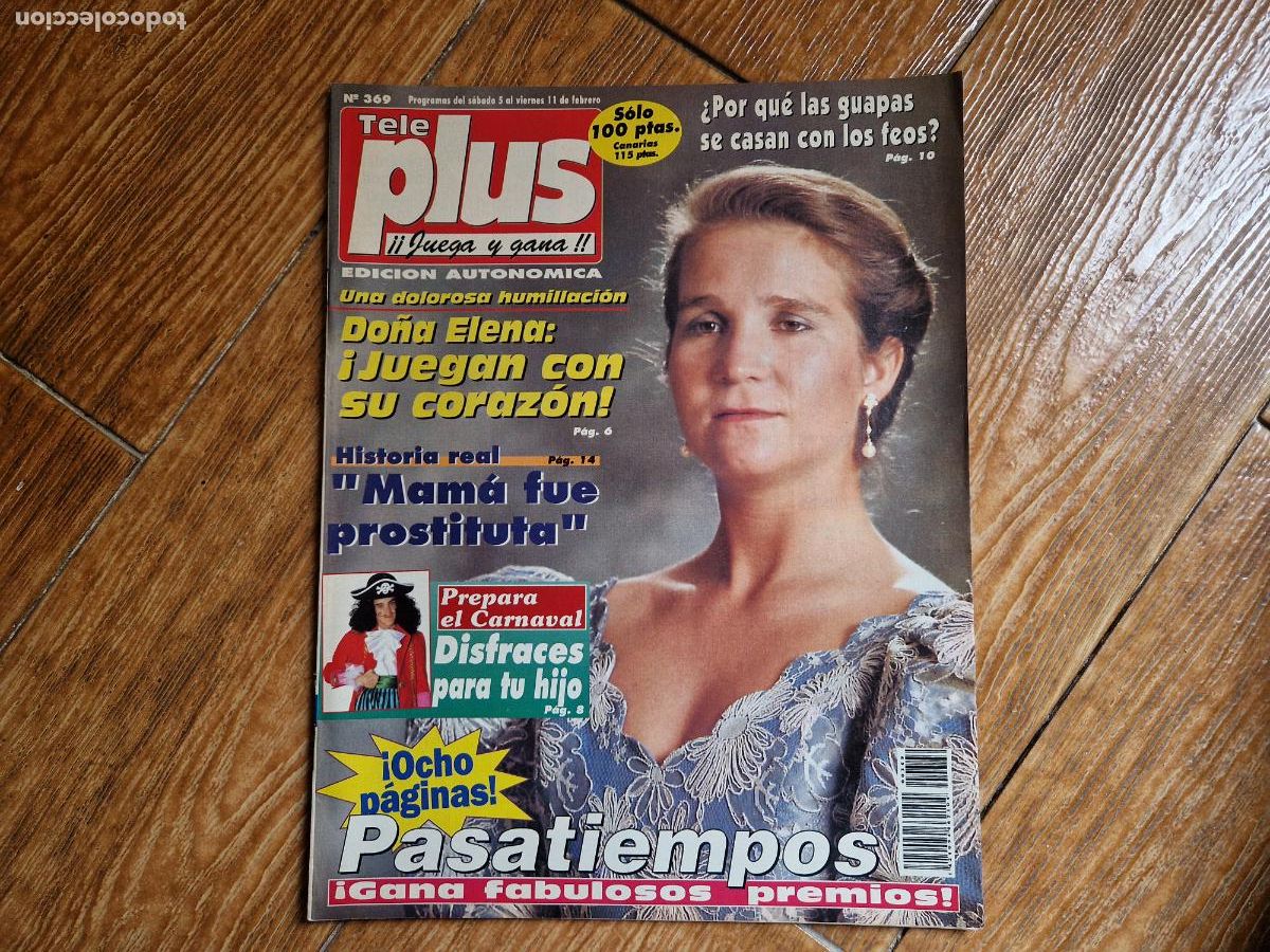 Coleccionismo de Revistas y Peri&oacute;dicos: TV PLUS 369 1994 ELENA BORBON PORTADA INTERIOR MELANIE OLIVARES MICHAEL JACKSON