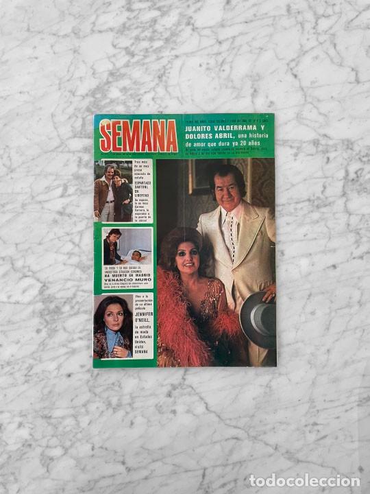 Coleccionismo de Revistas y Peri&oacute;dicos: SEMANA - 1976 - JUANITO VALDERRAMA Y DOLORES ABRIL, SUSANA ESTRADA, BEATLES, JENNIFER O'NEILL