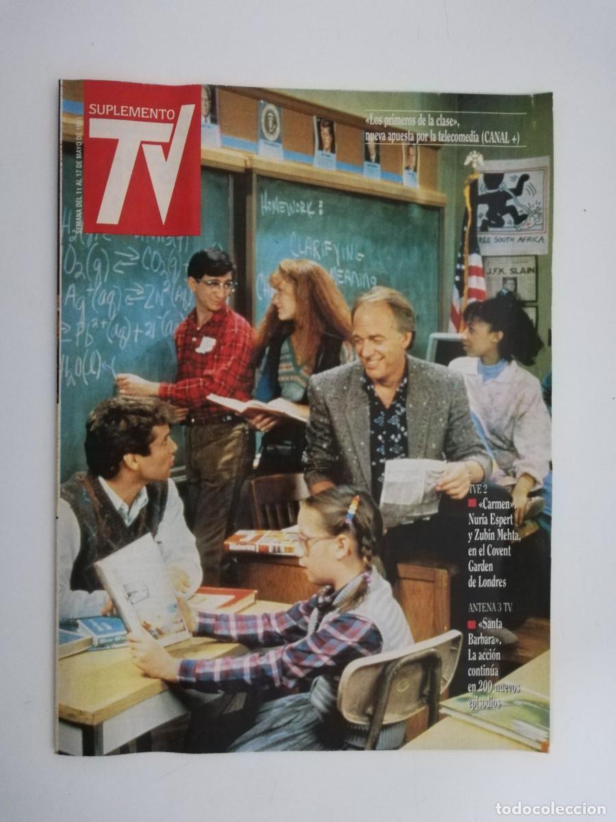 Collection Magazines and Newspapers: REVISTA SUPLEMENTO TV A&Ntilde;O 1991 N&ordm; 185 LOS PRIMEROS DE LA CLASE