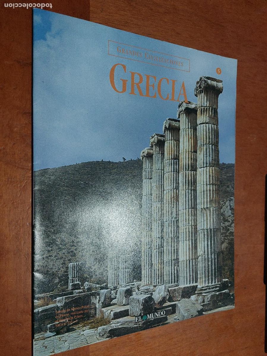 Colecionismo de Revistas e Jornais: 5 GRECIA. GRANDES CIVILIZACIONES. FASC&Iacute;CULO. EL MUNDO. GRAPA. BUEN ESTADO