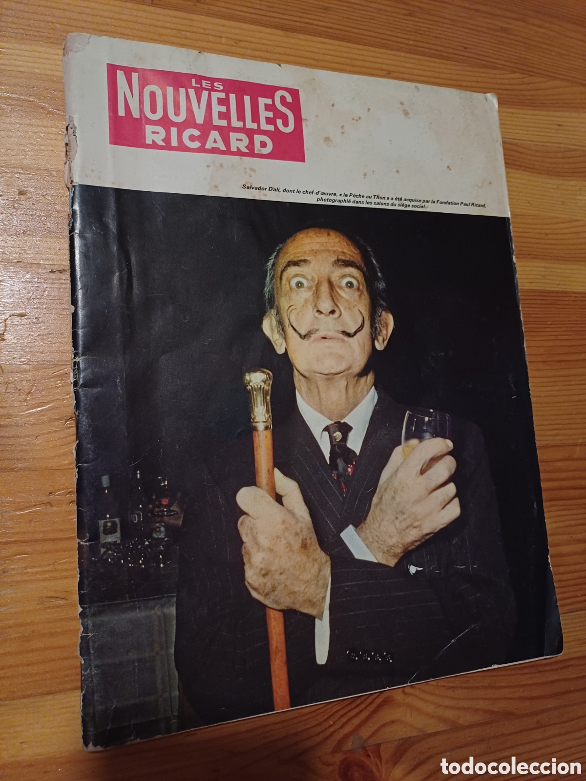 Coleccionismo de Revistas y Peri&oacute;dicos: Revista Les Nouvelles Ricard en portada Salvador Dal&iacute; genio arte pintura surrealismo