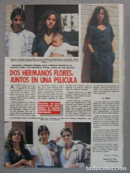 Coleccionismo de Revistas y Peri&oacute;dicos: RECORTE LA REVISTA 89 1986 ROSARIO Y ANTONIO FLORES