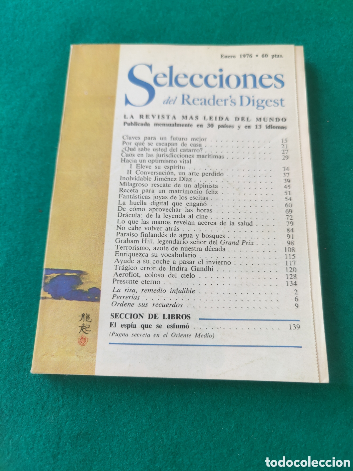 Collection Magazines and Newspapers: SELECCIONES DEL READER'S DIGEST. ENERO 1976.