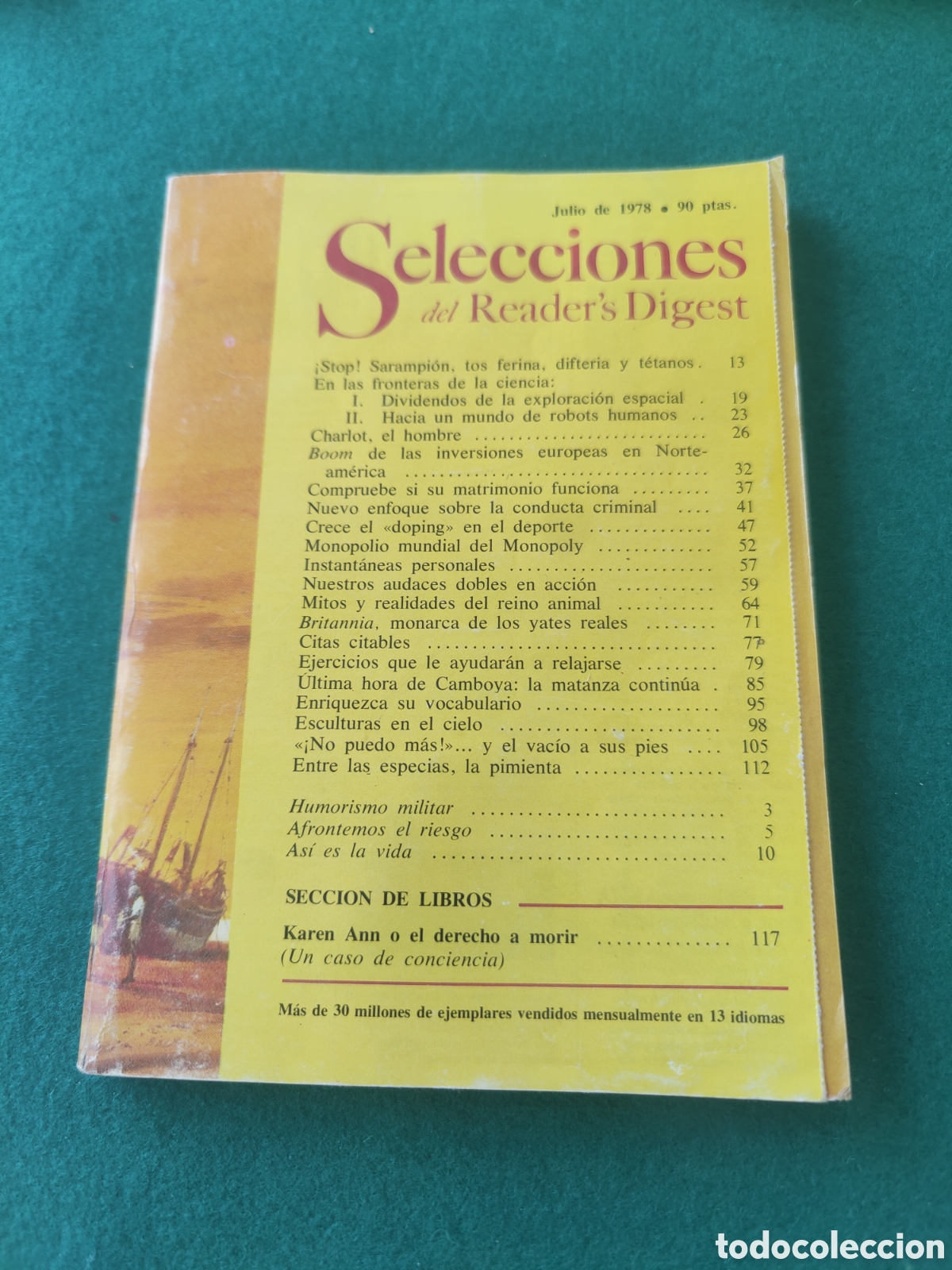 Collezionismo di Riviste e Giornali: SELECCIONES DEL READER'S DIGEST. JULIO 1978.
