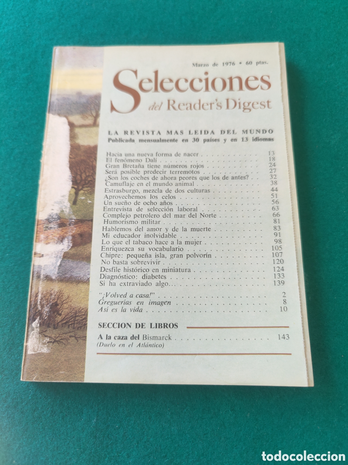 Coleccionismo de revistas y peri&oacute;dicos: SELECCIONES DEL READER'S DIGEST. MARZO 1976.