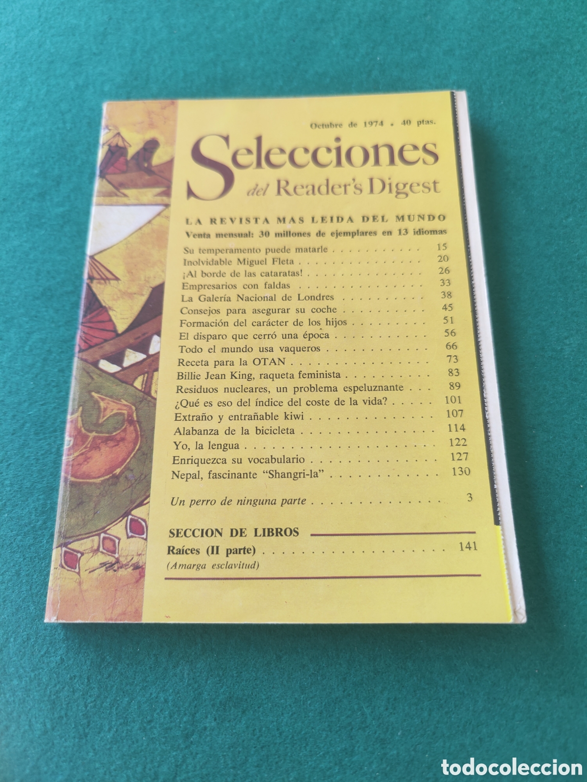 Collezionismo di Riviste e Giornali: SELECCIONES DEL READER'S DIGEST. OCTUBRE 1974.