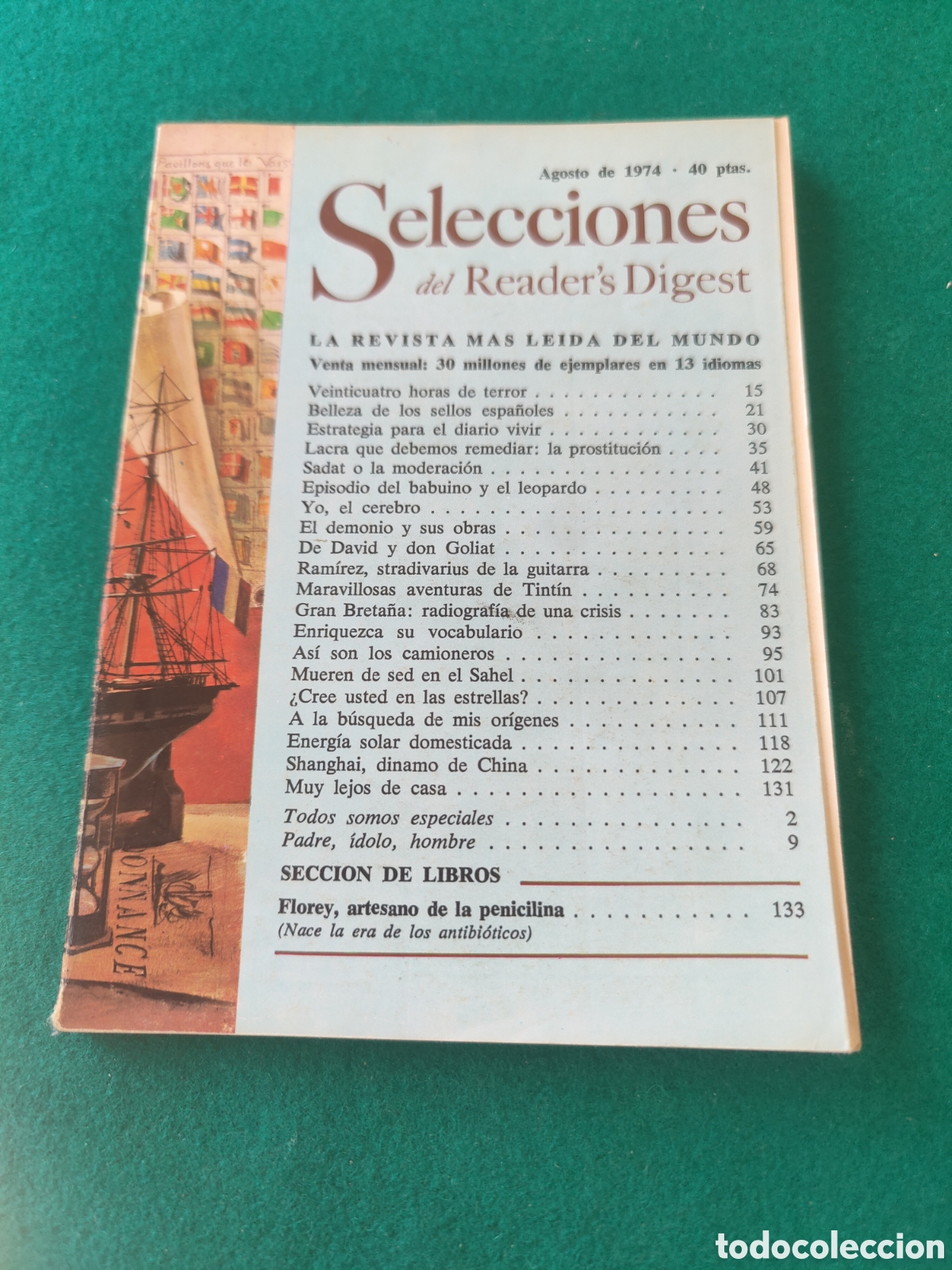 Collezionismo di Riviste e Giornali: SELECCIONES DEL READER'S DIGEST. AGOSTO 1974.