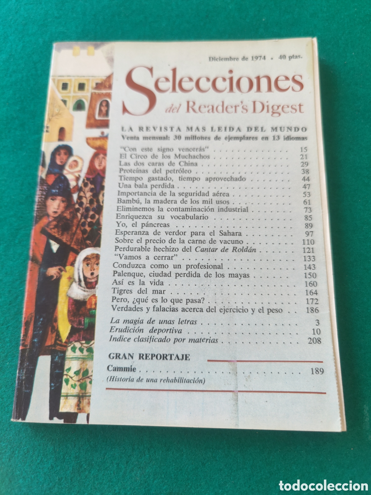 Collezionismo di Riviste e Giornali: SELECCIONES DEL READER'S DIGEST. DICIEMBRE 1974.