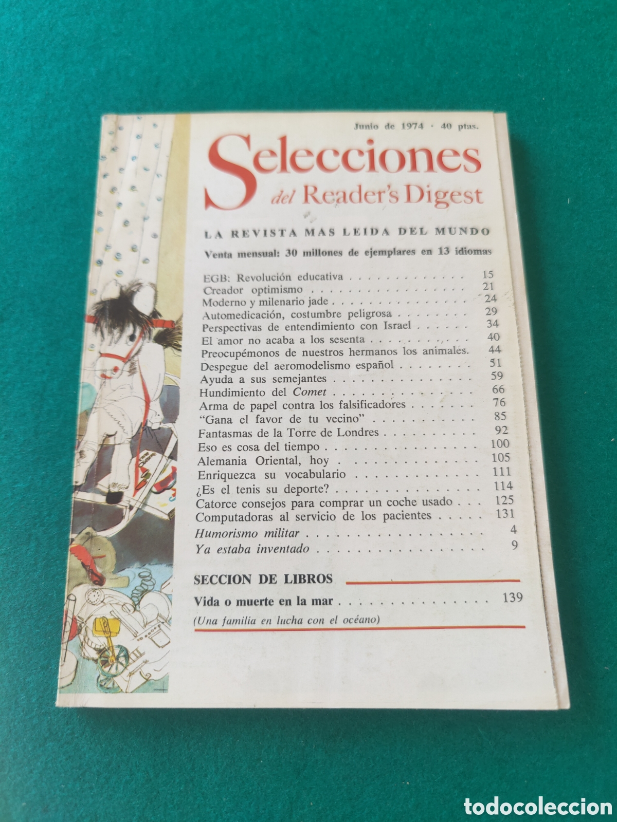 Collezionismo di Riviste e Giornali: SELECCIONES DEL READER'S DIGEST. JUNIO 1974.