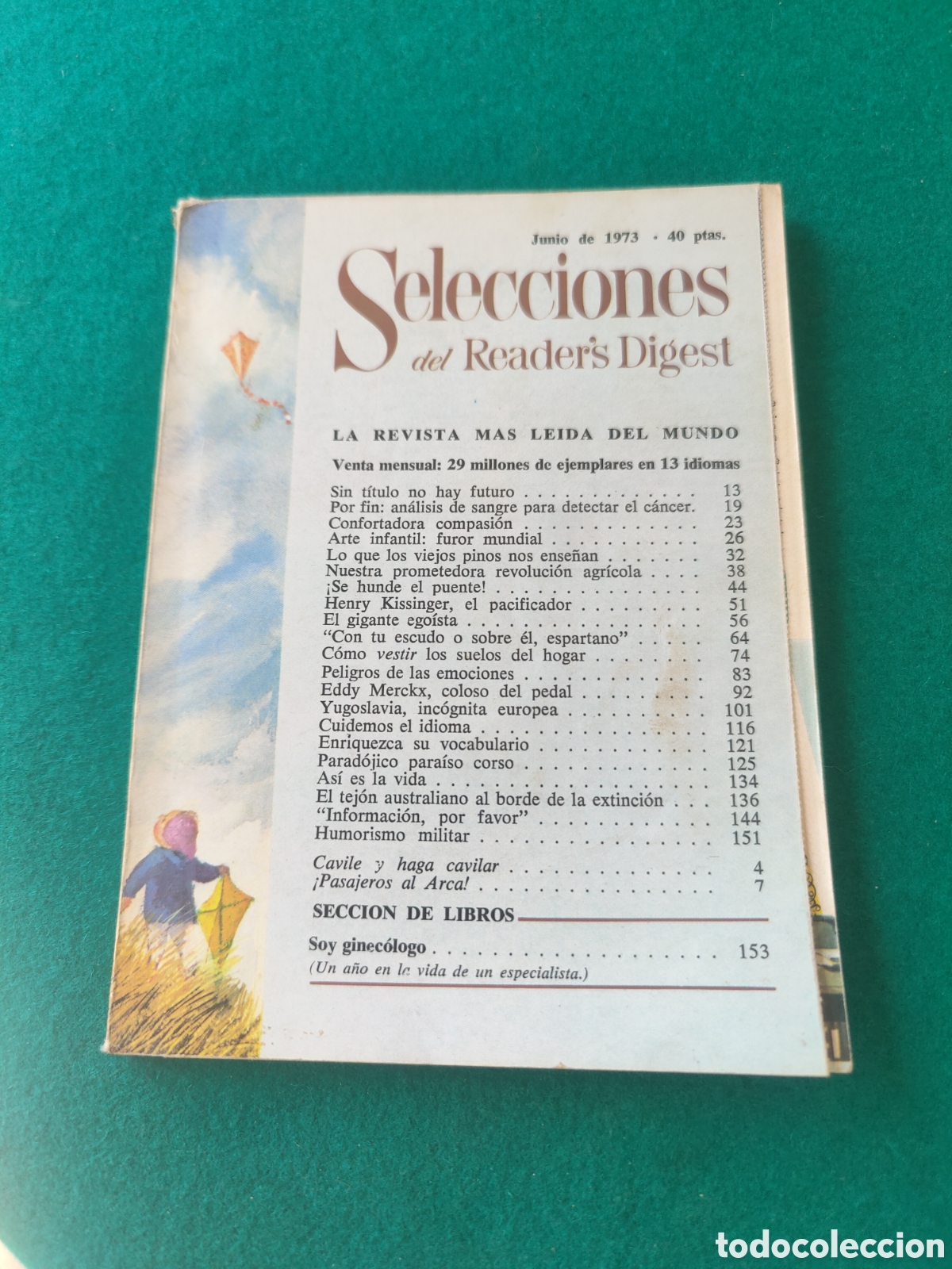 Collezionismo di Riviste e Giornali: SELECCIONES DEL READER'S DIGEST. JUNIO 1973