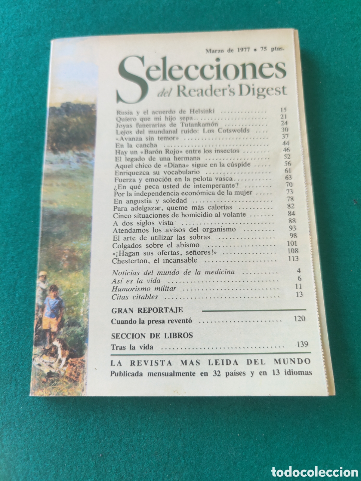 Coleccionismo de revistas y peri&oacute;dicos: SELECCIONES DEL READER'S DIGEST. MARZO 1977.