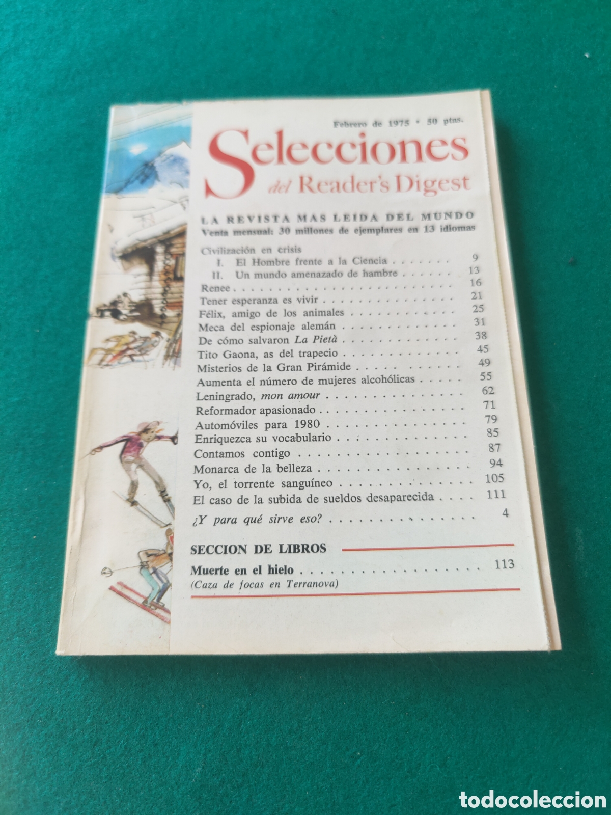 Coleccionismo de revistas y peri&oacute;dicos: SELECCIONES DEL READER'S DIGEST. FEBRERO 1975.