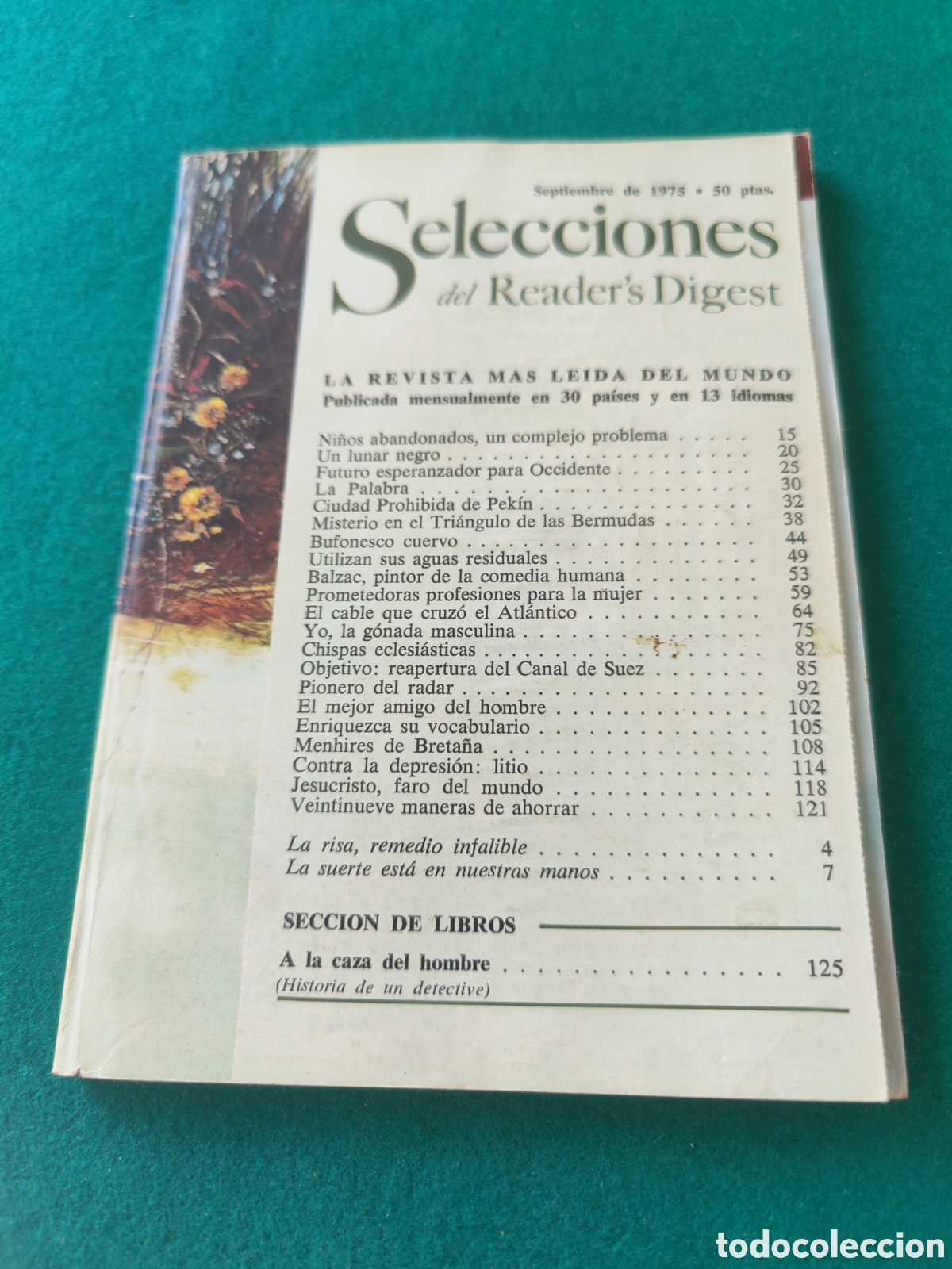 Coleccionismo de revistas y peri&oacute;dicos: SELECCIONES DEL READER'S DIGEST. SEPTIEMBRE 1975.