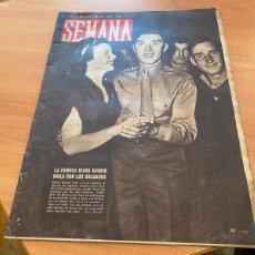 Coleccionismo de Revistas y Periódicos: SEMANA Nº 205 ENERO 1944. DIANA DURBIN, PARIS 1900, CATALINA ARAGON (AB-8)