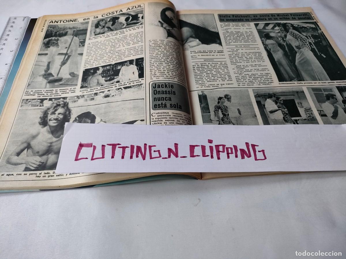 Colecionismo de Revistas e Jornais: Clipping [ANTOINE, JACKIE ONASSIS, STELLA PATCHOULI, MICHEL POLNAREFF][DM731509] Reportaje