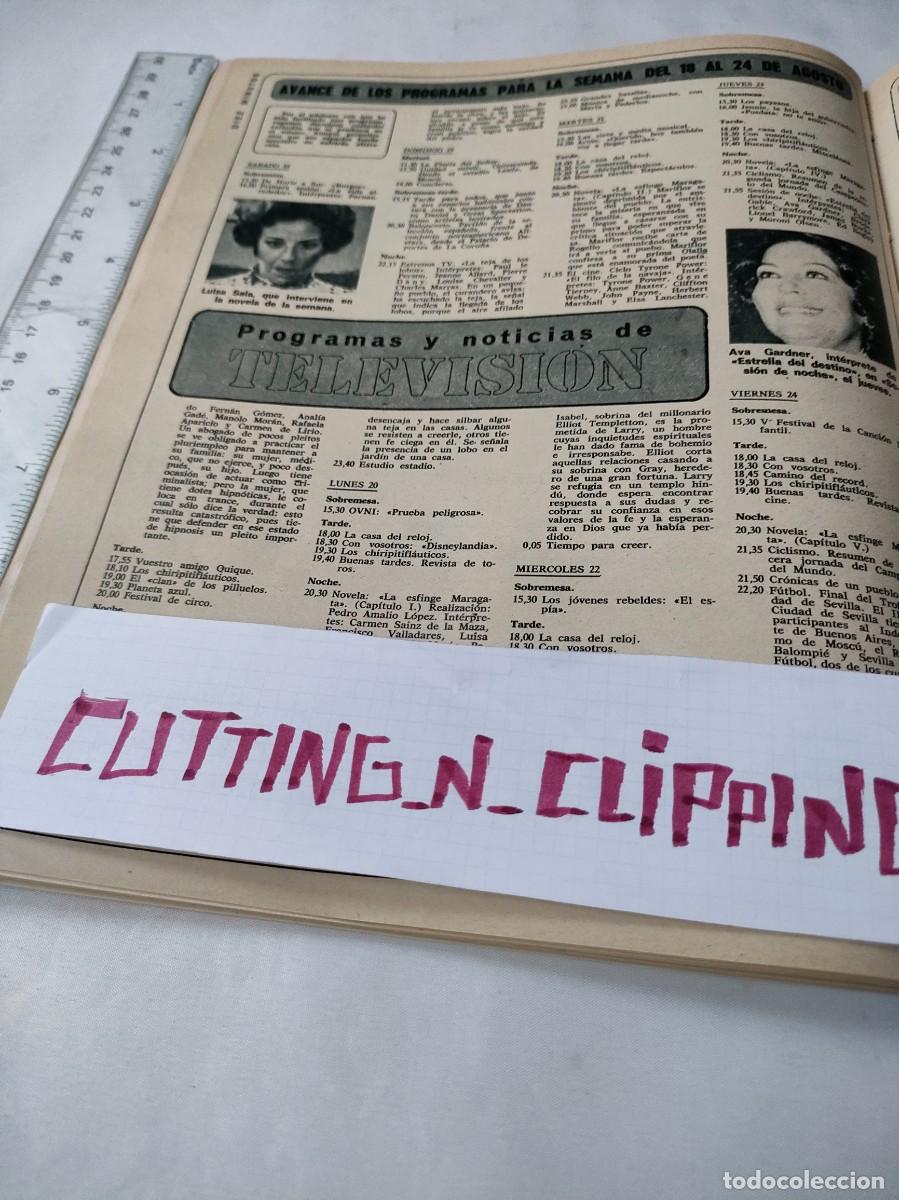 Coleccionismo de Revistas y Peri&oacute;dicos: Clipping [LUISA SALA, AVA GARDNER][DM731808] Reportaje