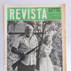 Coleccionismo de Revistas y Periódicos: ERNEST HEMINGWAY REVISTA DE ACTUALIDADES Y ARTE 1956