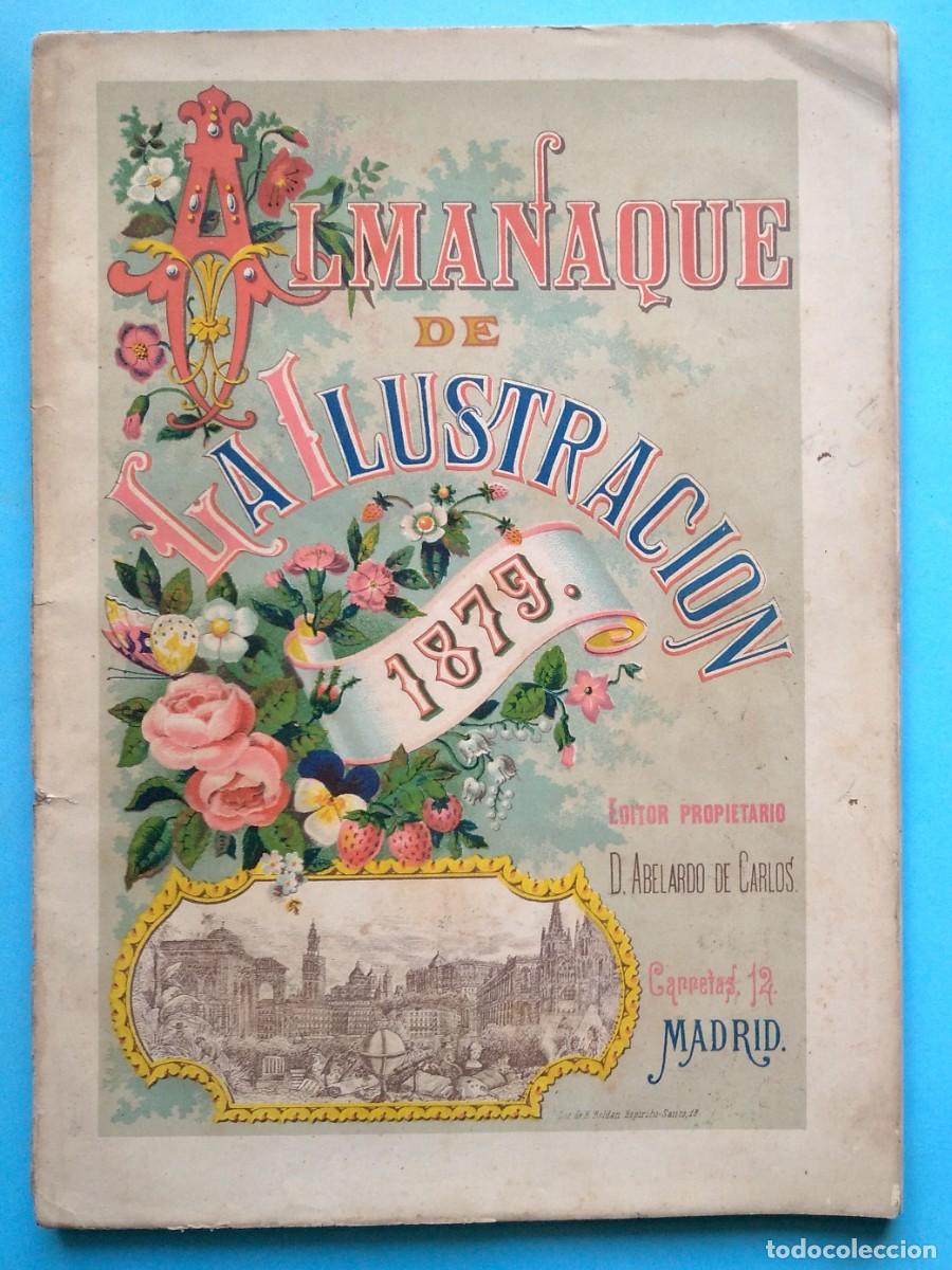 Collectionnisme de Revues et Journaux: ALMANAQUE DE LA ILUSTRACI&Oacute;N, 1879. A&Ntilde;O VI. SUCESORES DE RIVADENEYRA. MADRID, 1878.