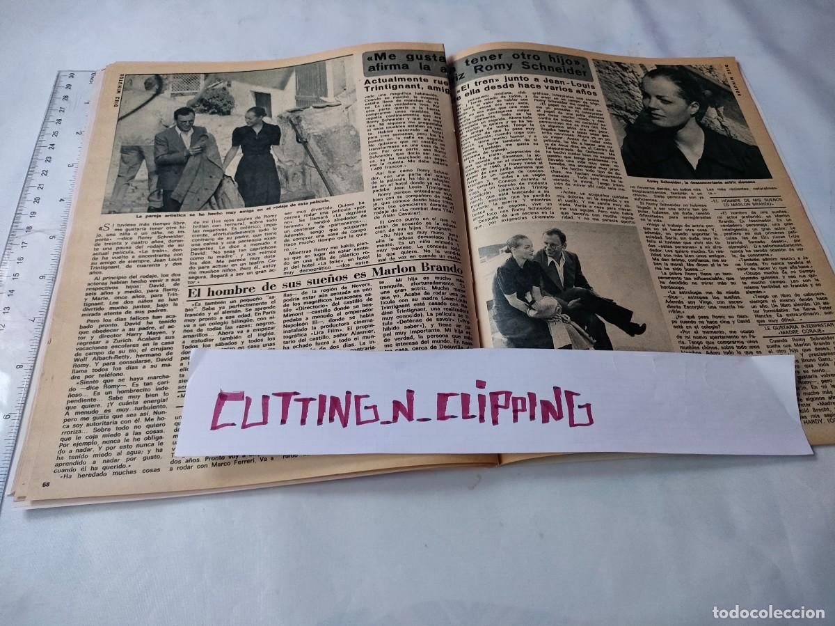 Coleccionismo de Revistas y Peri&oacute;dicos: Clipping [ROMY SCHNEIDER][DM730109] Reportaje